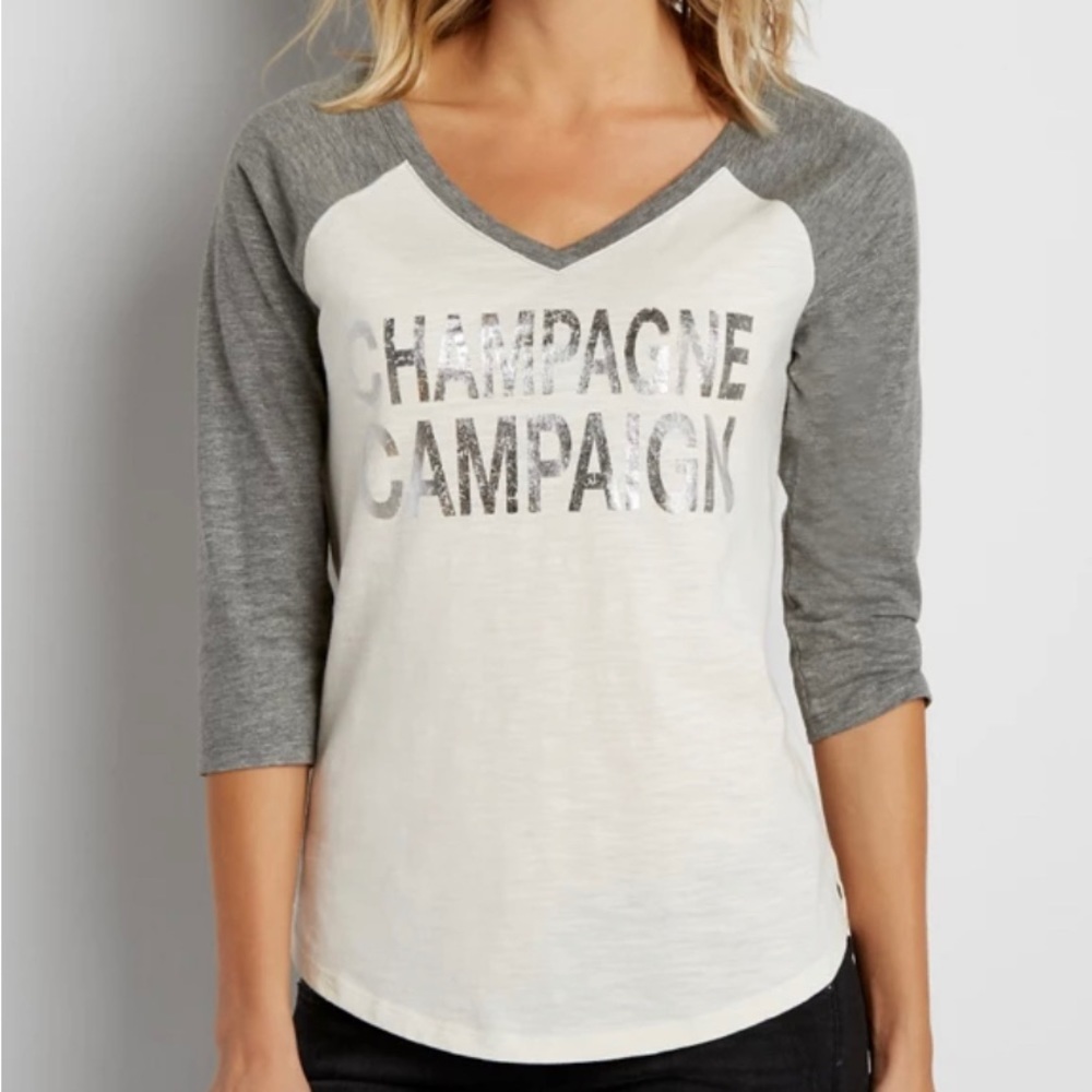 Baseball tee 3/4 sleeve​